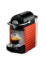 Nespresso Pixie C61 Red Coffee Machine + Aeroccino Milk Frother Package (700 ml, 1260 W)