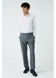 Machine Washable Plain Front Trousers Slim Fit