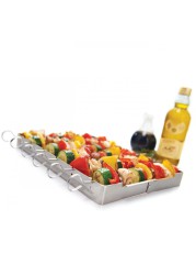 Grillpro Stainless Steel Shish Kebab Set (5 x 40.1 x 15.2 cm, Silver)