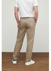 Stretch Chino Trousers Straight Fit