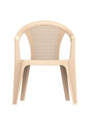 Cosmoplast Plastic Bamboo Armchair (63 x 58 x 81 cm)