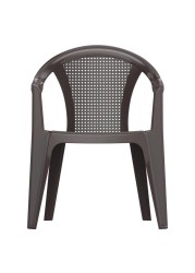 Cosmoplast Plastic Bamboo Armchair (63 x 58 x 81 cm)