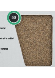 3M All Purpose Sandpaper, 50 Grit (27.9 x 22.8 cm, 25 pcs)