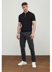 Belted Soft Touch Chino Trousers Slim Fit