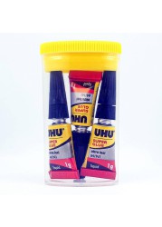 UHU Super Glue Mini Pack (1 g, 3 Pc.)