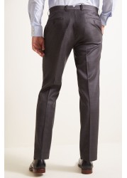 Moss x Cerutti Tailored Fit Charcoal Grey Texture Suit: Trousers