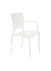 Tramontina Sofia Summa Polypropylene & Fiberglass Closed Backrest Armchair (59 x 84.5 x 50.5 cm)