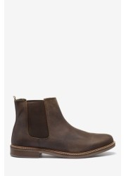 Waxy Finish Chelsea Boots