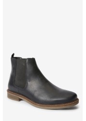 Waxy Finish Chelsea Boots