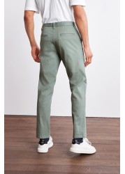 Stretch Chino Trousers Straight Fit