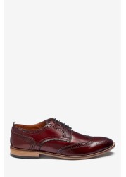 Mens Contrast Sole Leather Brogues Regular Fit