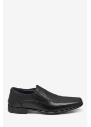 Leather Panel Slip-On Shoes Regular Fit