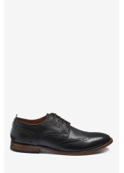 Mens Contrast Sole Leather Brogues Regular Fit