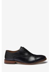 Leather Toe Cap Oxford Shoes