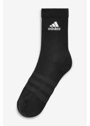 adidas Adult Black Crew Socks Three Pack