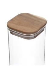 Neoflam Borosilicate Glass Square Glass Jar (1000 ml)