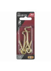 Ace Brass Hook & Eye (6.4 cm, 2 Pc.)