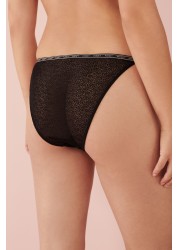 Logo Mesh Knickers 2 Pack Tanga