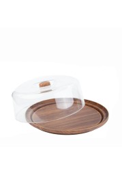 Evelin Cake Serving Tray W/Cover (30.5 x 10.5 cm)