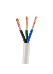 Oshtraco 3-Core Flexible Copper Cable Roll (1.5 mm x 1 m, Sold Per Meter)