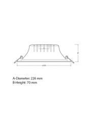 Ledvance LED Value Downlight (16.5 W, 1400 Lumens)