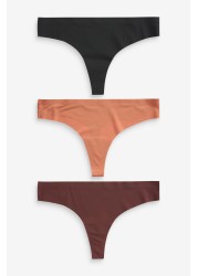 No VPL Knickers 3 Pack Thong