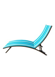 Domoco Folding Beach Chaise Lounge (170 x 54 x 98 cm)