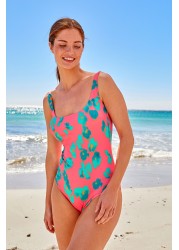 Scoop Neck Tummy Control Swimsuit