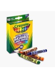 Crayola 16-Piece Ultra-Clean Washable Large Crayon Set