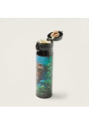 Juniors Dinosaur Print Water Bottle with Flip Lid - 500 ml