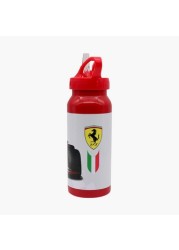 Ferrari Print Water Bottle with Straw