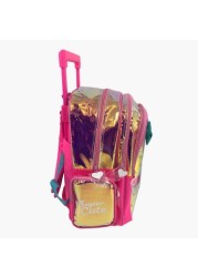 JoJo Siwa Print Trolley Backpack with Zip Closure -16 inches