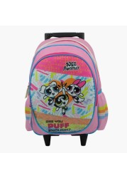 The Powerpuff Girls Print Trolley Backpack - 16 inches