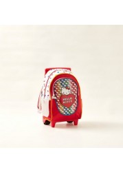 Hello Kitty Print Trolley Backpack - 16 inches