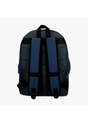 Pepe Jeans Textured Backpack with Adjustable Shoulder Straps