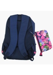 Juniors Printed Backpack with Pencil Case