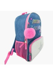 Juniors Printed Backpack with Adjustable Shoulder Straps