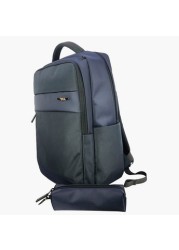 Juniors Textured Backpack with Pencil Case