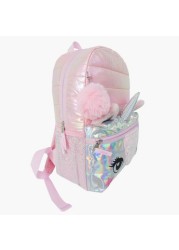 Juniors Unicorn Applique Detail Backpack with Adjustable Straps