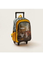 PUBG Printed 5-Piece Trolley Backpack Set