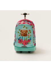 Juniors Printed Trolley Backpack with Lunch Bag and Pencil Pouch - 20 inches