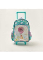 Juniors Printed 16-inch Trolley Backpack with Lunch Bag and Pencil Pouch