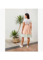 Blush Maternity Gathered Skirt with Pocket Detail