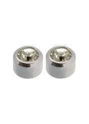 Caflon Singles Birthstone April White Stainless Earring