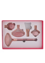 Pritty Face Roller Kit Rose Quartz 5 In 1