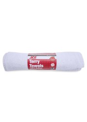 ACE Terry Cotton Towel (43.1 x 35.5 cm, White)