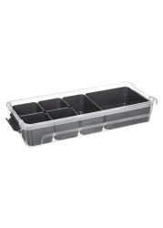 5five Samba Polypropylene Compartment Storage Box (2.5 L)