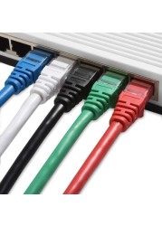 5-Color Combo Snagless Short Cat6 Ethernet Cable (Cat6 Cable, Cat 6 Cable) 3 ft -- 1M