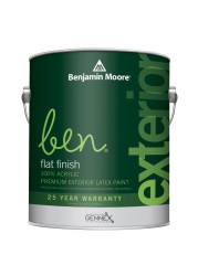 Benjamin Moore Ben Flat Tintable Exterior Latex Paint (3.7 L, Base 2)