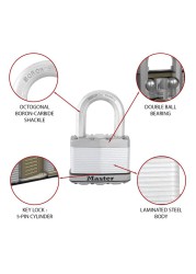 Master Lock Laminated Steel Heavy Duty Padlock W/Keys (4 x 10.2 x 1.5 cm)